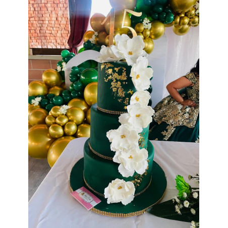 Pastel de XV años 4699 Verde